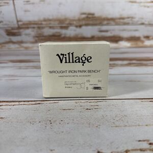Department 56 Village Wrought Iron Park Bench Hand painted Metal Accessory 52302